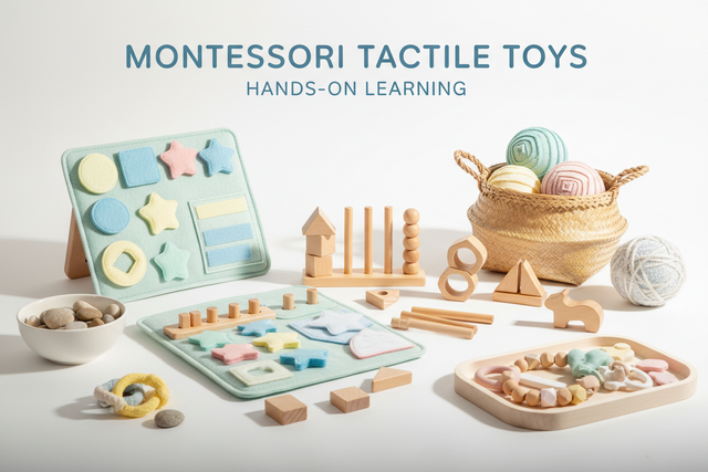 Banner Giocattoli Tattili Montessori