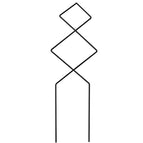 Diamond grid-12.6*38cm