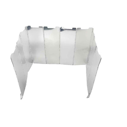 10-plate collapsible gas stove wind shield Outdoor camping cooking stove wind shield Aluminum alloy stove wind shield