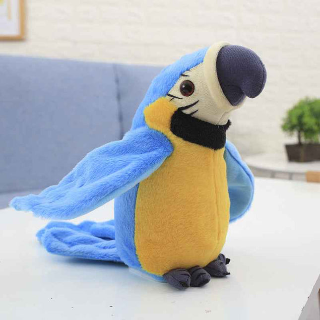 Parrot-like children's electric plush toy