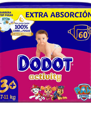 DODOT ACTIVITY EXTRA size 3 diapers 6-10 kg 60 units
