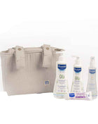 BEIGE TROLLEY BAG CASE 5 pcs