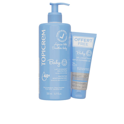 BABY MOISTURIZING MILK 500 ML + CLEANSING GEL 75 ML 2 units