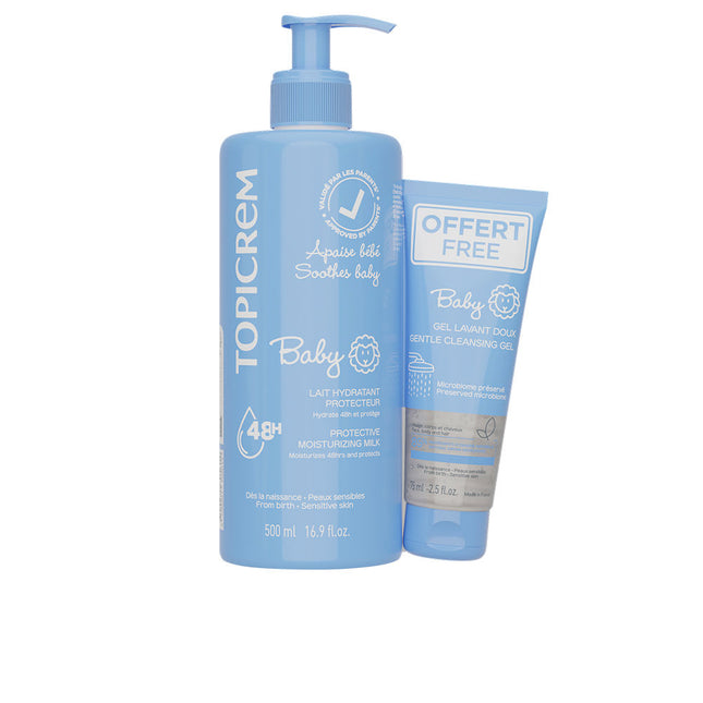 BABY MOISTURIZING MILK 500 ML + CLEANSING GEL 75 ML 2 units