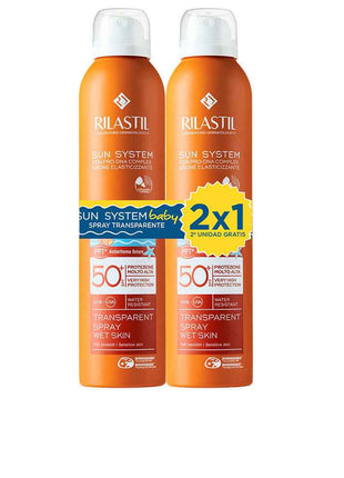 SUN SYSTEM 50+ BABY SPRAY TRANSPARENTE PACK 2 x 200 ml