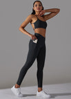 Black / XS / Bra + Pants Set