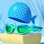 Green Goggles-Silicone Cap