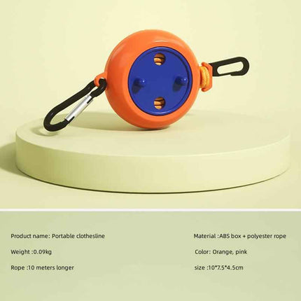 10m outdoor non-porous clothesline Portable retractable camping clothes hanger hanger clothesline camping equipment