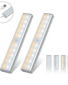 Luce LED Sensore Movimento 20 LED Ricaricabile - Barra Luminosa per Interni