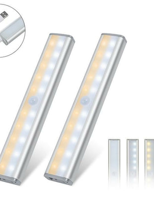 Luce LED Sensore Movimento 20 LED Ricaricabile - Barra Luminosa per Interni