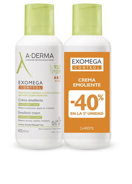 EXOMEGA CONTROL emollient cream pack 2 x 400 ml