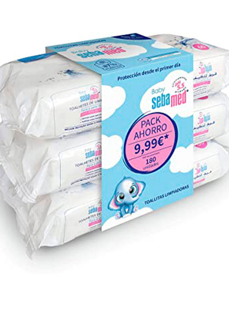 BABY CLEANING WIPES set of 3 x 60 pcs