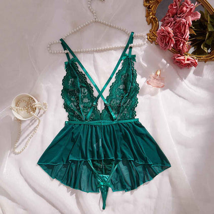 FFOrder Sexy Lingerie For Women, Sexy Mesh See-Through Suspender Pajamas
