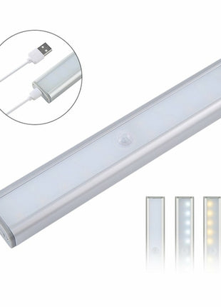 Luce LED Sensore Movimento 20 LED Ricaricabile - Barra Luminosa per Interni