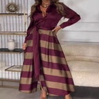 Burgundy stripes / S