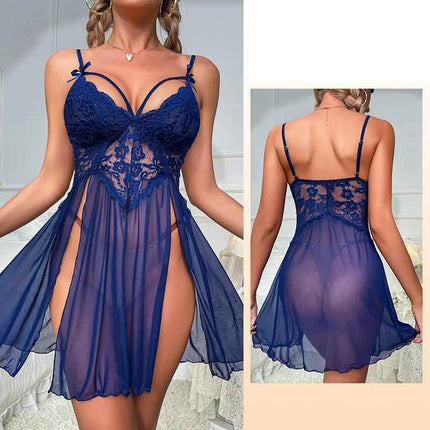 Valentine's Day Sexy Lingerie Sexy Mesh See-Through Pajamas