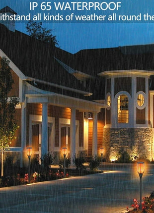 Luce Solare Giardino LED 33 LED Effetto Fiamma - Torcia Solare Impermeabile