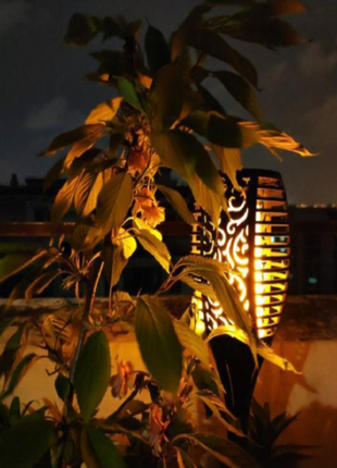 Luce Solare Giardino LED 33 LED Effetto Fiamma - Torcia Solare Impermeabile