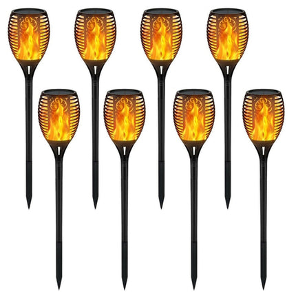 Luce Solare Giardino LED 33 LED Effetto Fiamma - Torcia Solare Impermeabile