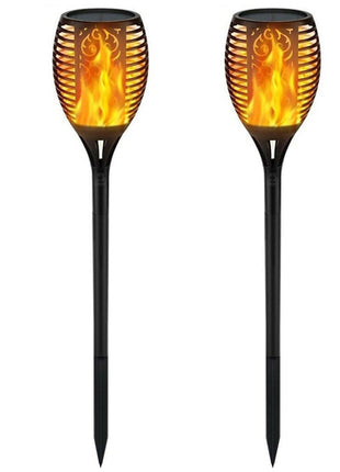 Luce Solare Giardino LED 33 LED Effetto Fiamma - Torcia Solare Impermeabile
