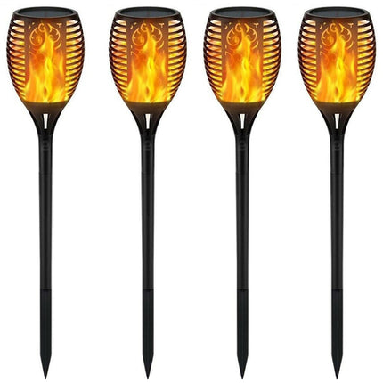 Luce Solare Giardino LED 33 LED Effetto Fiamma - Torcia Solare Impermeabile