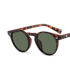 Leopard print dark green