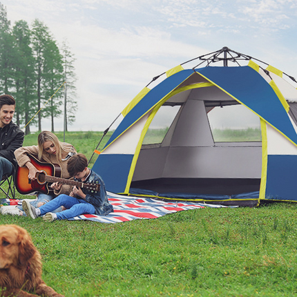 Automatic quick opening tent outdoor thick rain camping tent free of camping tents on foot