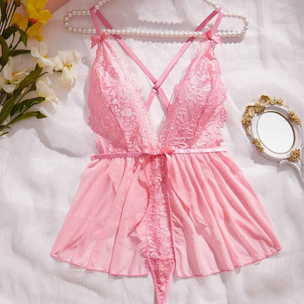 FFOrder Sexy Lingerie For Women, Sexy Mesh See-Through Suspender Pajamas