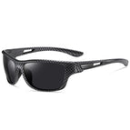 Black stripe frame black gray film / with sports lanyard