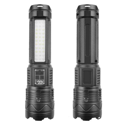 30W white laser super bright flashlight ABS lightweight focusing long range emergency red and blue flashlight