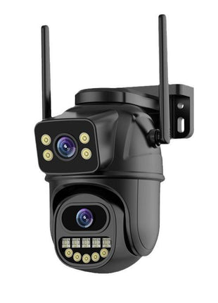 FFOrder 8Mp Dual Lens Wifi Wired Power Security Cameras Outdoor Waterproof - OrizonShop