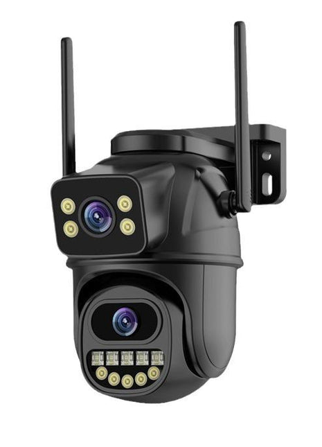 FFOrder 8Mp Dual Lens Wifi Wired Power Security Cameras Outdoor Waterproof - OrizonShop