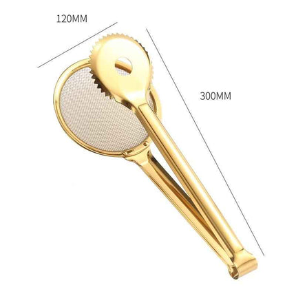 Kitchen tools Stainless steel food clip Fried food clip Creative Golden steak clip Drain filter clip net leak clip