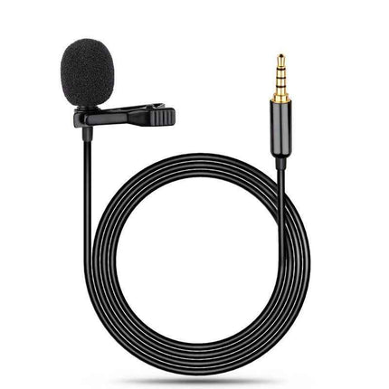 Lapel microphone Interview microphone Lapel condenser microphone Mobile phone mini recording lapel microphone