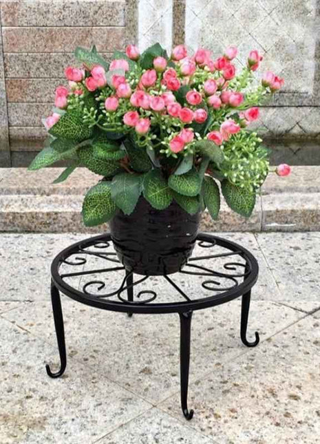 1pcs Heavy Duty Metal Rustproof Iron Plant Stand - Perfect for Indoor/Outdoor Garden Planters & Pots!