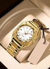788 Gold Shell White Steel Belt Model
