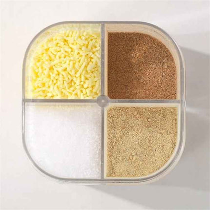 4 in 1 Camping Hike seasoning jar Outdoor cooking grill Barbecue Spice dispenser Camping supplies Cookware equipment accessories