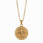 Gold solid compass