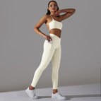 Gray / S / Bra + Pants Set