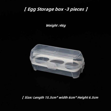 3/4/8 Mesh Transparent portable egg carton Shock-proof camping picnic egg storage box Refrigerator camping egg container