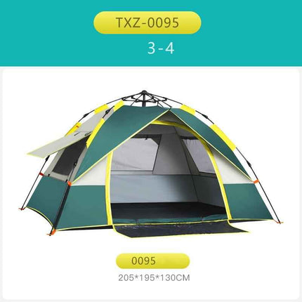 Automatic quick opening tent outdoor thick rain camping tent free of camping tents on foot