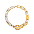 Gold zircon chain OT buckle model