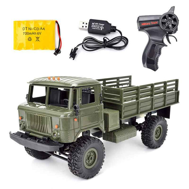 Off-road RC truck toy with 4WD military style electric dragon model for kids
