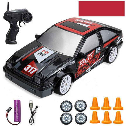 Thunder 4Wd Rc Drift Vehicle Wireless Remote Toy Car Rechargeable Electric High Speed