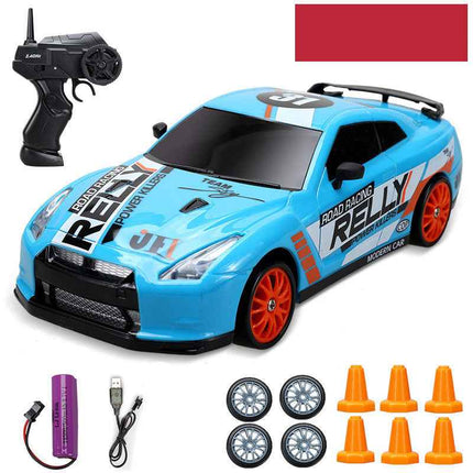 Thunder 4Wd Rc Drift Vehicle Wireless Remote Toy Car Rechargeable Electric High Speed