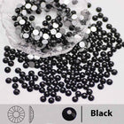 Sparkling Circular Flat Base Gemstone Glass Diamond