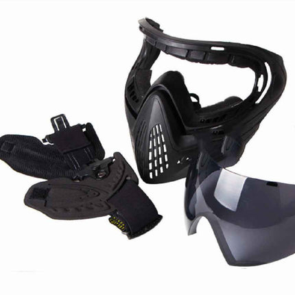 Basic Solo Paintball Face Shield Anti-Dust Outdoor Defense