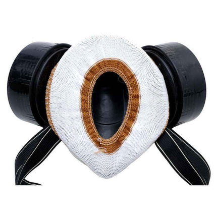 Breathable face-mounted particle filter