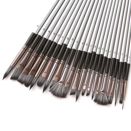 Pennello Metallico Argento per Gouache e Acquerello - Strumento Arte