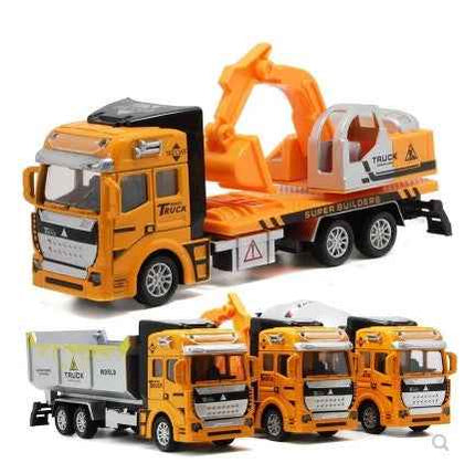Metal vehicle mini digger block game